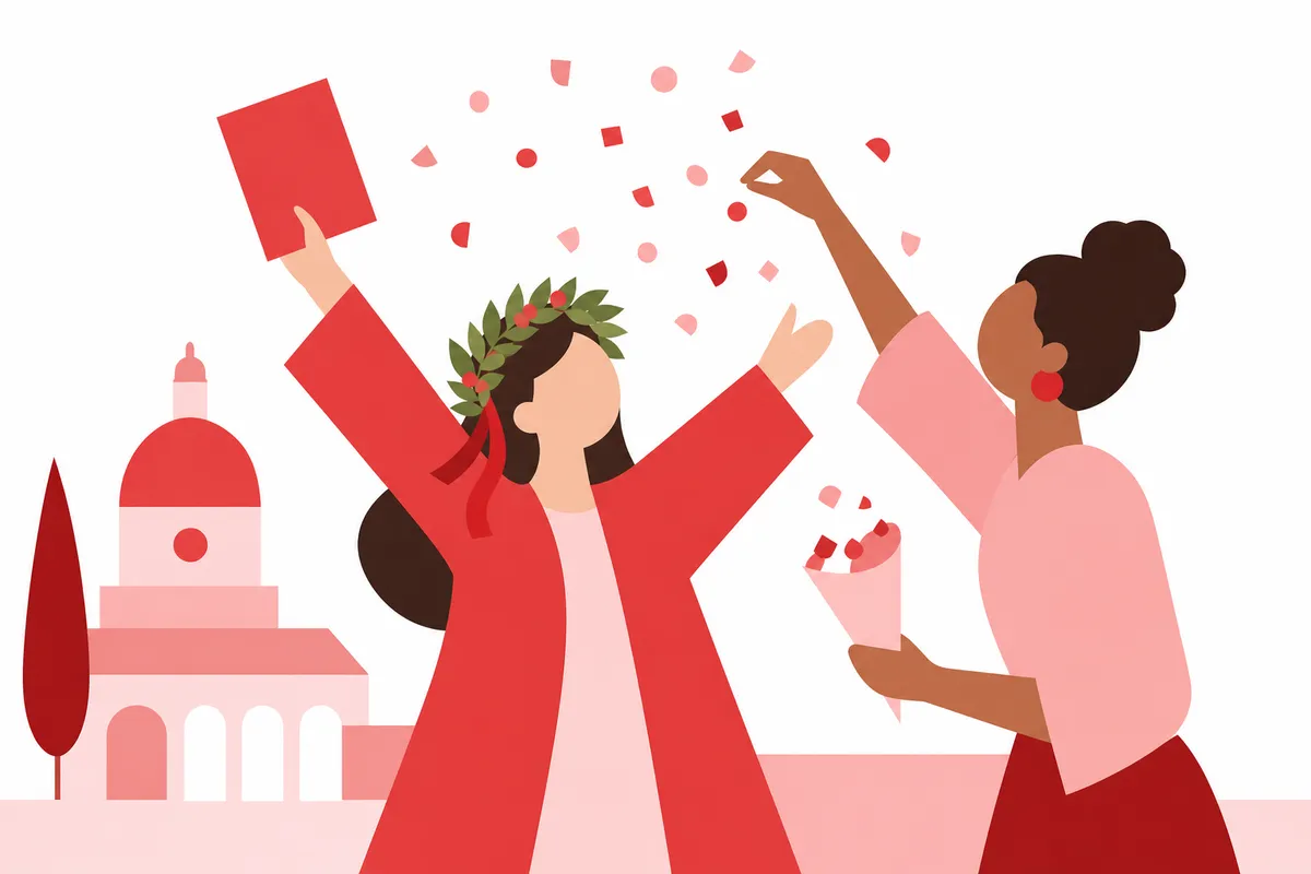 Illustrazione: Corona di alloro: significato, origini e perché la chiamiamo laurea