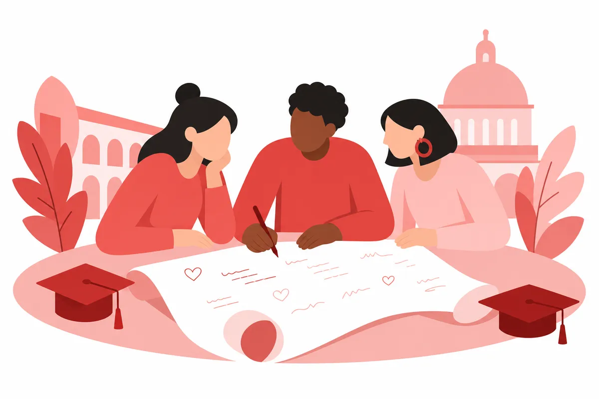 Illustrazione: Cosa scrivere nel papiro di laurea: struttura, temi da sfruttare e cosa evitare (con esempi)