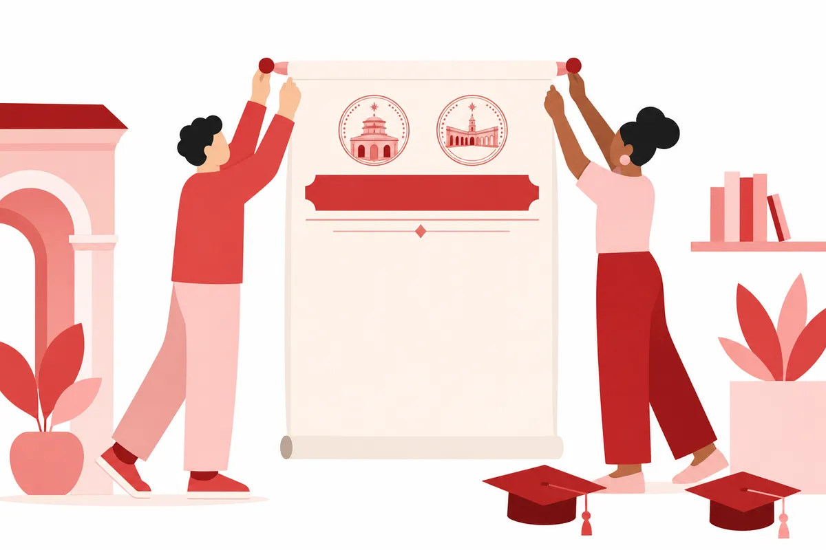 Illustrazione: Intestazione papiro di laurea: cosa scrivere, titoli goliardici ed esempi completi