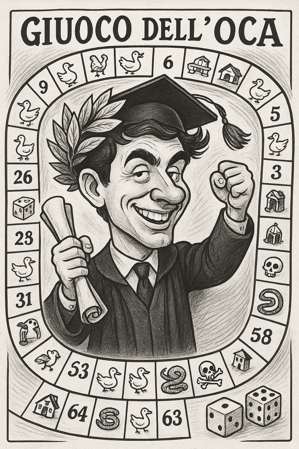 Il Gioco dell'Oca personalizzato per la laurea