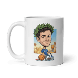Tazza personalizzata con caricatura di laurea