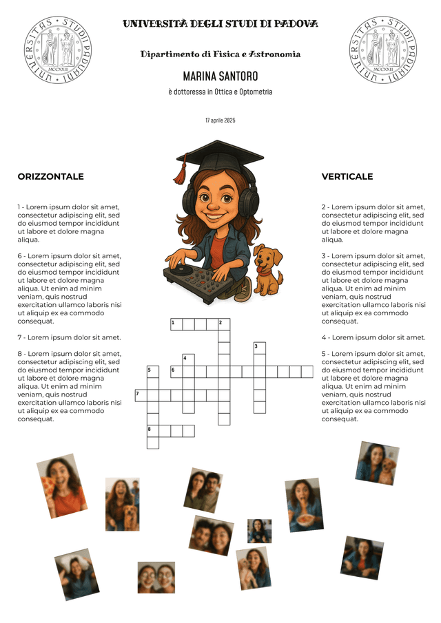 Anteprima cruciverba personalizzato