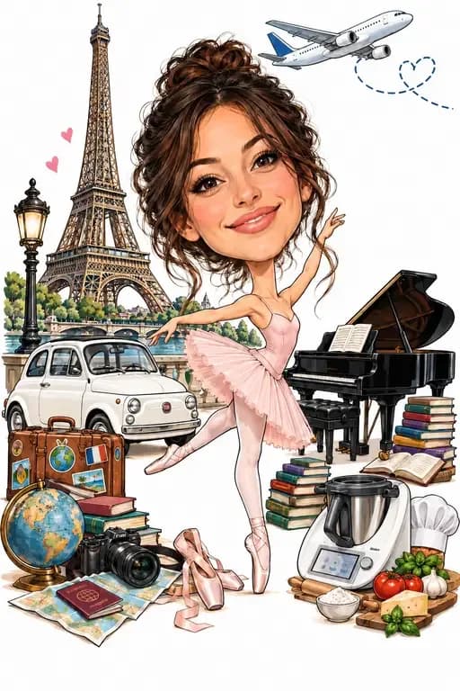 Caricatura di laurea di Alice, Università di Firenze