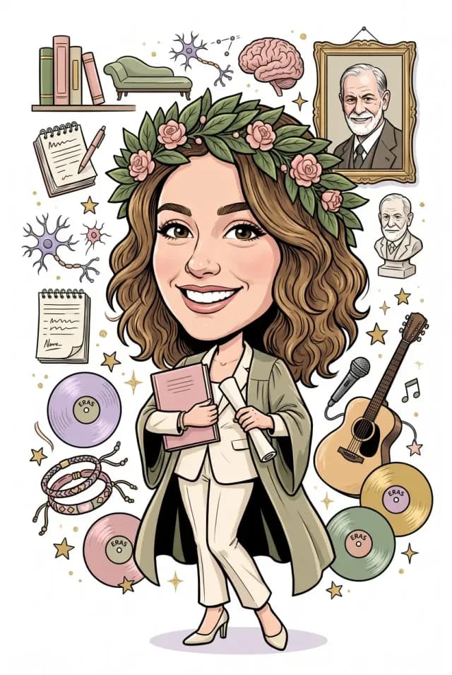 Caricatura di laurea di Elena, Università di Padova