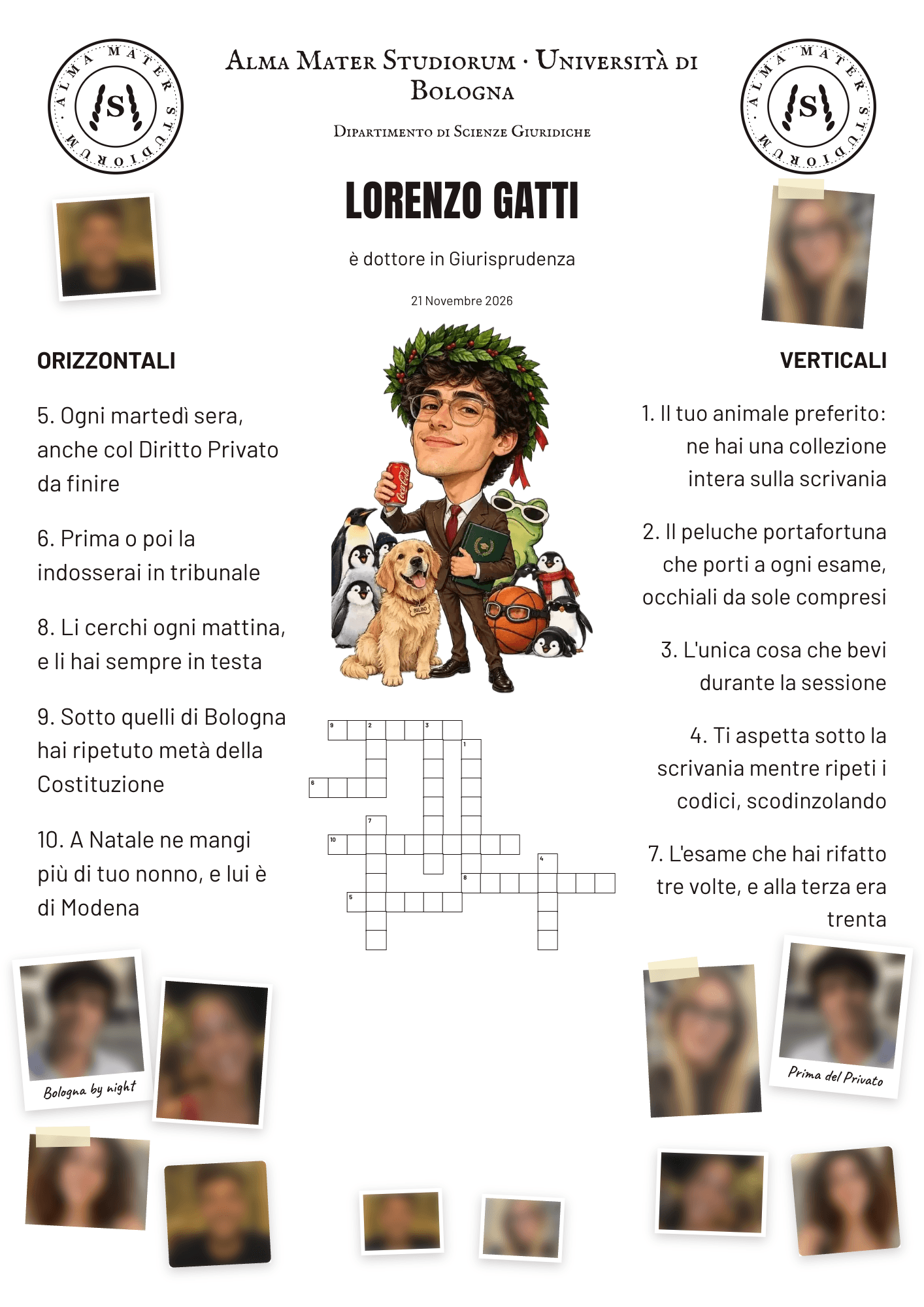Papiro di laurea d'esempio di Lorenzo
