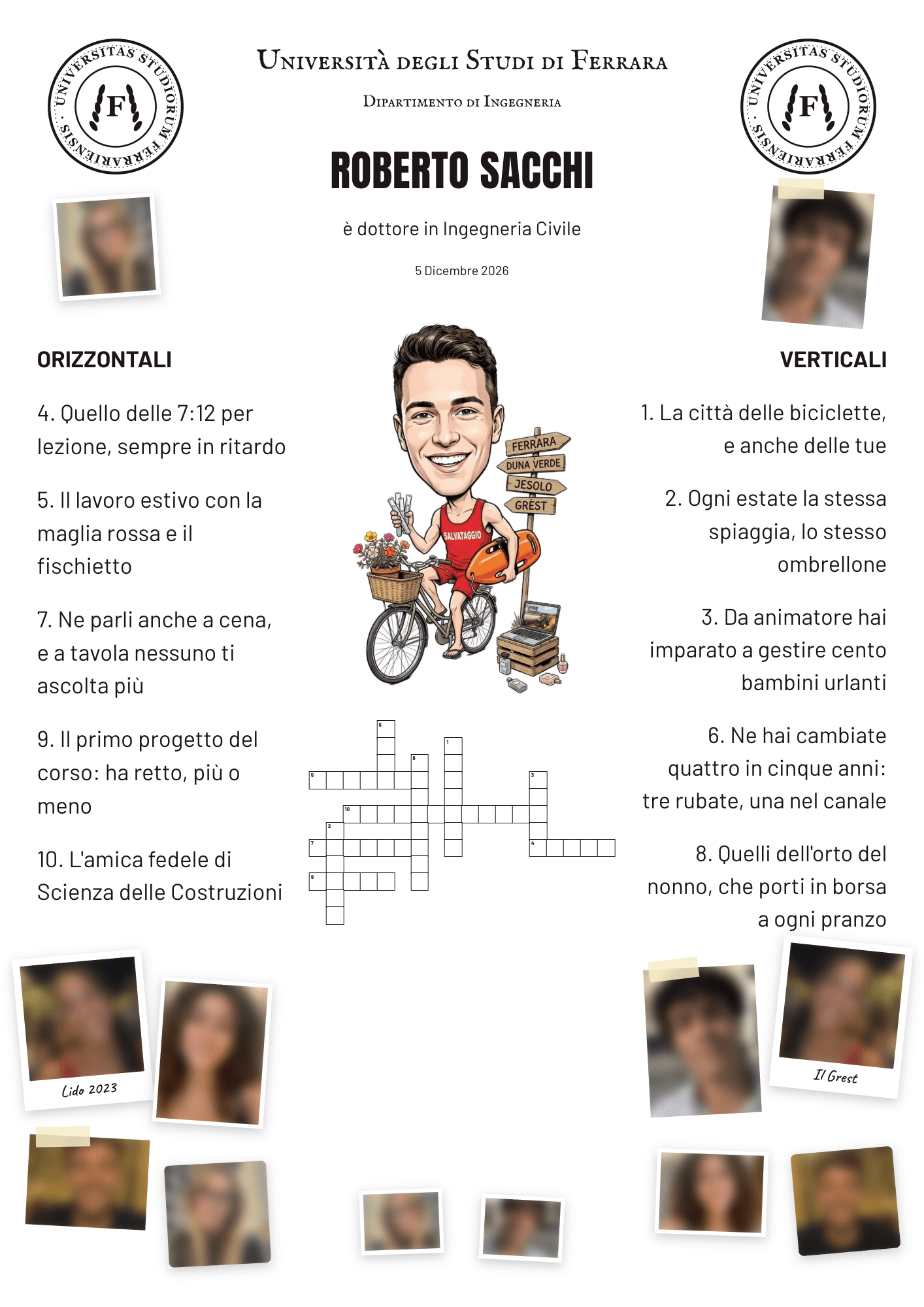 Papiro di laurea d'esempio di Roberto